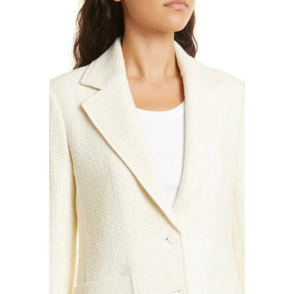 CLUB MONOCO textured tweed classic wool blend cream blazer size L - Picture 4 of 11